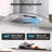 30 in. 900 CFM Wall Mount Range Hood, Stainless Steel Vent Hood with Gesture/Touch/Remote Control, With Led Lights