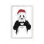 Santa Panda by Balazs Solti - Floater Frame Print on Canvas-459275858-459275859