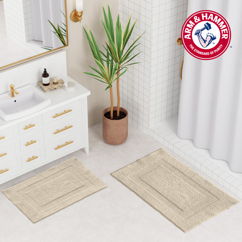 Arm & Hammer Pure Cotton Bath Rug Set,, Khaki