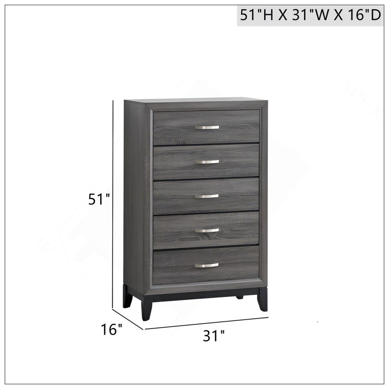 Coffre Glasgow G04305-CH, gris, Gris