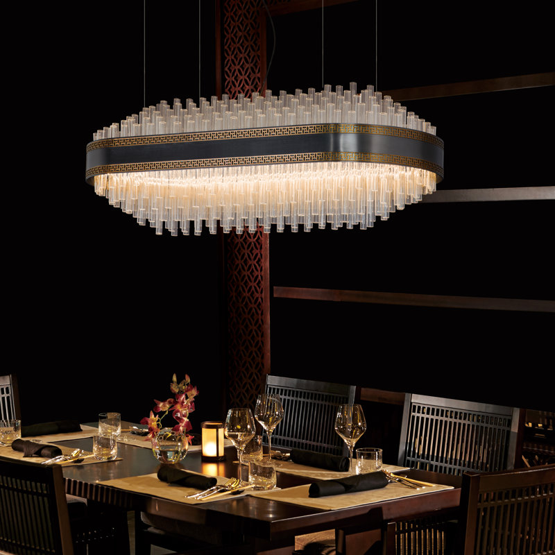 Luminaire suspendu géométrique à lumière DEL unique à 1 lumière Laputa