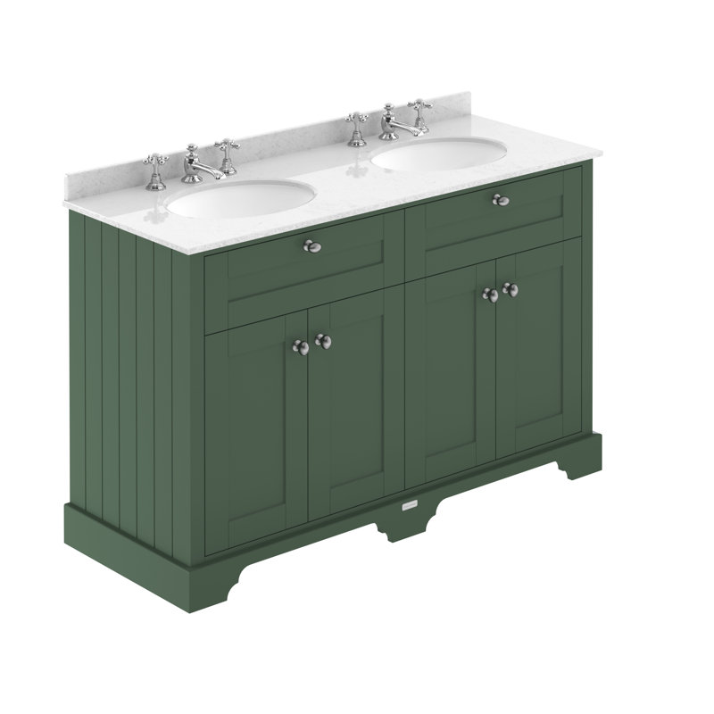 Old London 1200mm Free-Standing Vanity Unit, Black, Hunter Green