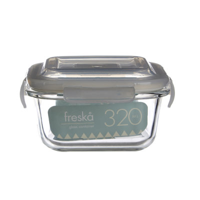 Freska Glass Food Storage Container - Set of Containers and 1 Lids