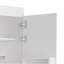 Armoire à double porte Pantry, cinq tablettes, trois tablettes de porte intérieures, blanc