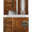 39.37" Brown Rectangular Solid Wood Console Table