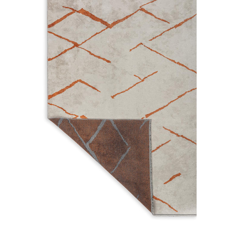 Bernat Abstract Hand Loom Indoor / Outdoor Area Rug, Rectangle 7'10" x 9'10"