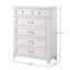 Commode blanche 5 tiroirs