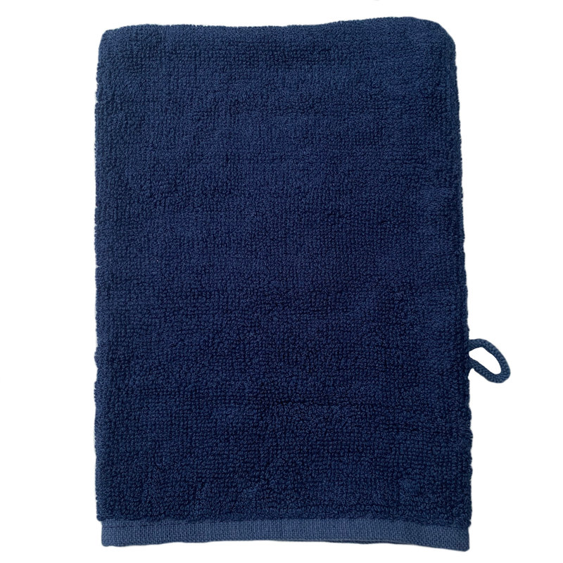 Garnette Midweight Washcloth, Navy Blue