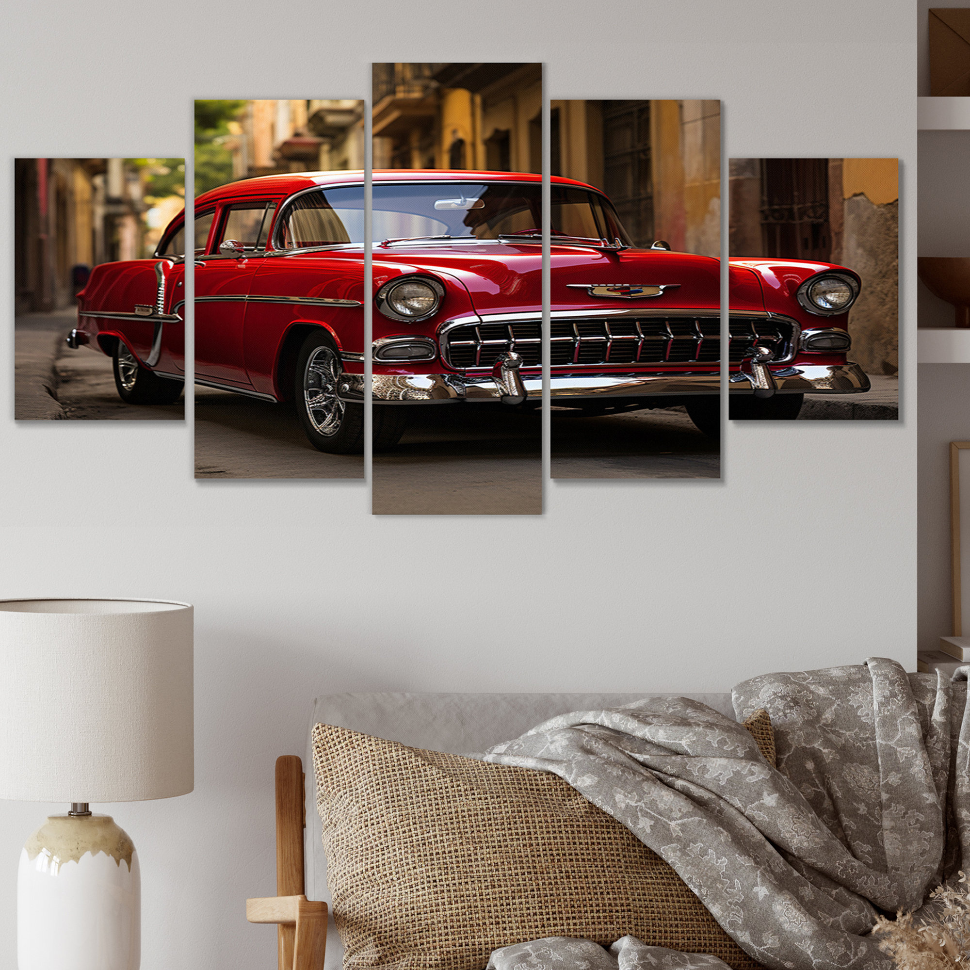 Latitude Run?? Havana Red Car Metal Wall Decor 5 pieces Wayfair