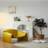 Modern M-Shaped Yellow Leather Armchair - Italian Style Designer Single Seater for Living Room or Balcony-1982913265