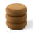 Modern Velvet Round Pouf With Storage-874420262