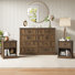 Ensemble de chambre à coucher 3 pièces, commode 8 tiroirs et 2 tables de chevet
