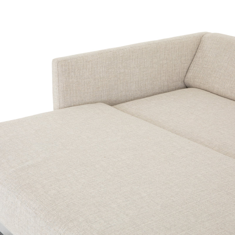 Wickham Sofa Bed, Alameda Snow, 34" H x 86" W x 42" D