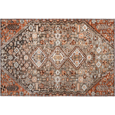 Premium Machine Washable Ashington AMF1834 Aztec Rug