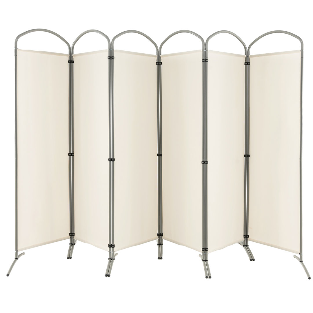 Keiyana 131'' W x 74'' H 6 - Panel Folding Room Divider Winston Porter 