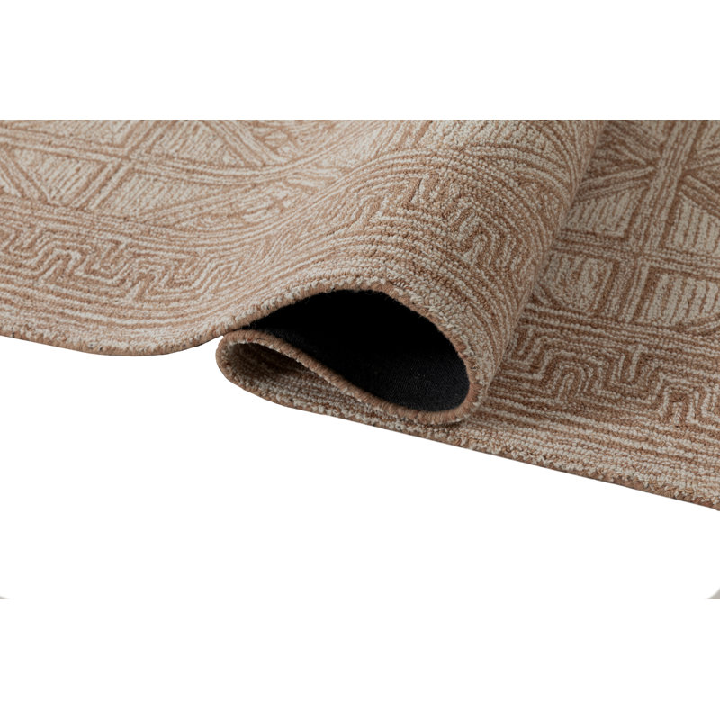 Lyon Hand Tufted Wool Indoor Rug, Beige, 3'x5'