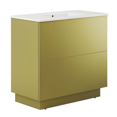 Meuble-lavabo sur pied simple 36 po Modway Quantum
