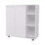 Armoire de rangement pour chaussures à 2 portes avec 8 tablettes fermées-613970578