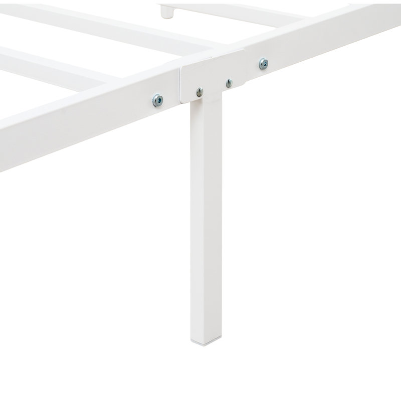 Cadre de lit simple avec tête de lit décorative, lumières à DEL, station de charge, aucune fissuration, éclairage blanc, 2 ports, rangement inférieur, assemblage rapide,