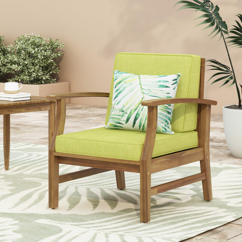 Fauteuil club en bois et panneaux de lattes, créé à partir d'un design résilient, Vert