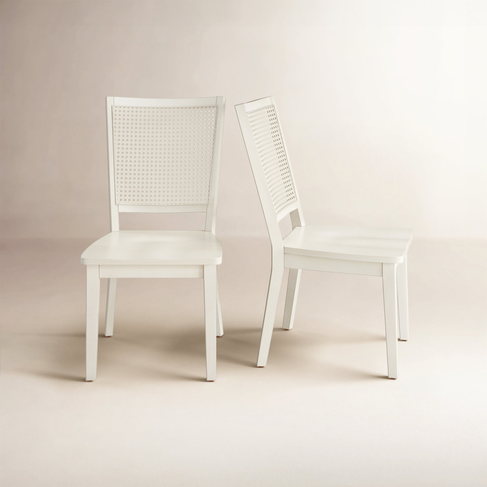 Karlie Side Chair, White Washed, White Washed, Wooden