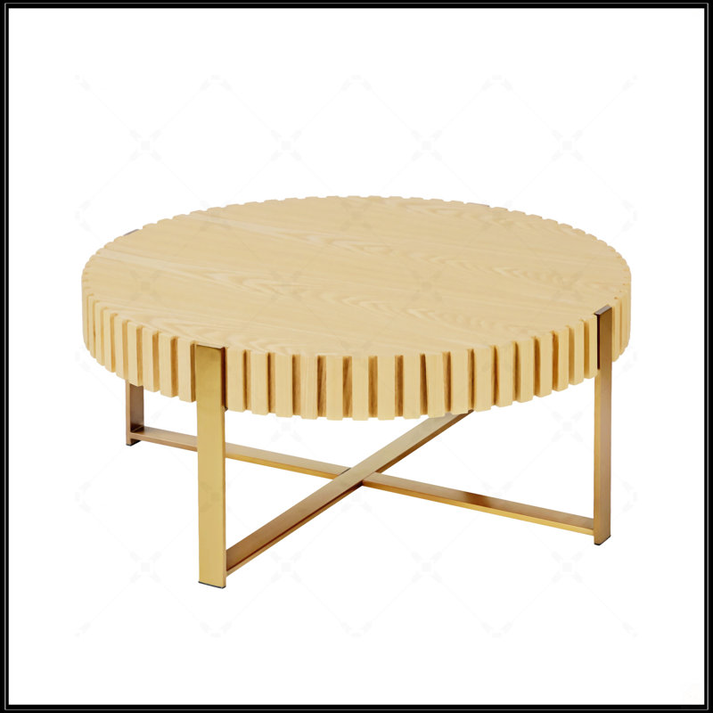 Table basse moderne Modern Handcraft, Bois de frêne naturel