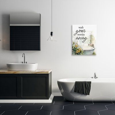 Toile pour salle de bain Wash Worries Away