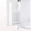 Armoire de meuble-lavabo 58 po seulement, 3 tiroirs et 4 portes (2 avec tablettes à double couche), pieds en bois massif, fermeture en douceur, blanc