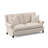 Library 86 " Chenille and Velvet Sofa-100504263-70372848