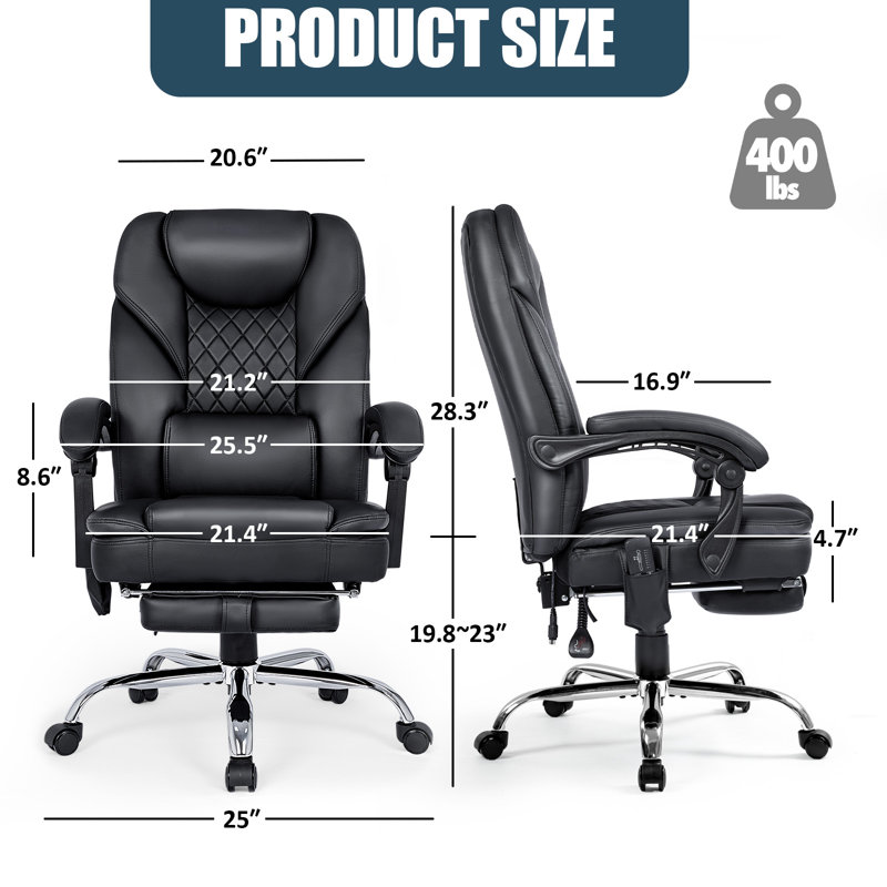 Modie Cotton Executive Chair, Black