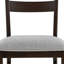 Ensemble de salle à manger 5 pièces rectangulaire contemporain avec chaises rembourrées et finition chêne foncé-1984018024