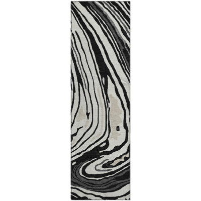 Premium Machine Washable Cossette AMF1051 Swirls Rug
