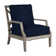 Haley Teak Outdoor Lounge Chair Latticework Back