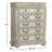 Aguon 40.75" W Solid Wood 5-Drawer Chest