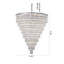Lustre rond en cristal 32 lumières Transitional-4667841