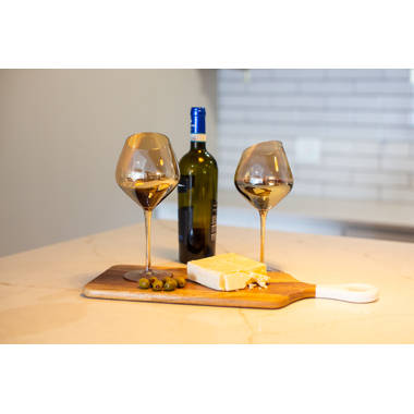 JoyJolt Windsor Gold Rim White Wine Glasses. Crystal Wine Glasses Set of 2,  6 oz Wine Glasses Stemme…See more JoyJolt Windsor Gold Rim White Wine