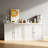 Kitchen Storage Cabinet with Double Doors, Coffee Bar Cabinet with Adjustable Shelves, Sideboard Buffet for Dining Room, Living Room or Entryway, Modern White Cupboard