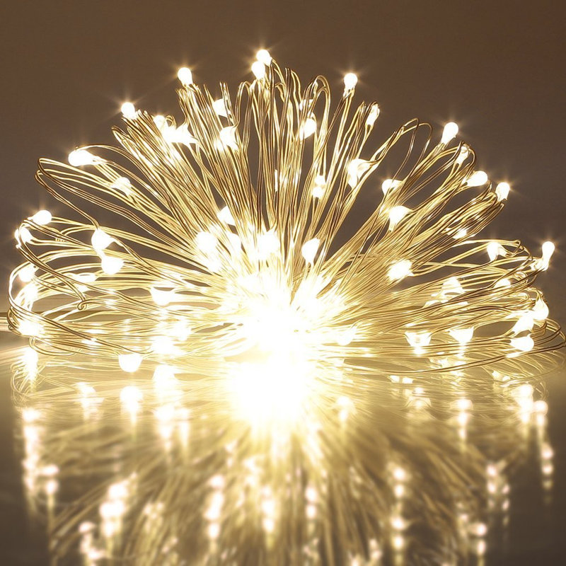 384'' LED String Lights, Warm White, 50