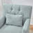 Arnice 29" W Button Tufted Upholstered Club Chair with Nailhead Trim-1021575224
