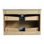 Meuble-lavabo mural 30 po, contreplaqué de chêne, meuble de rangement mural élégant-419458646