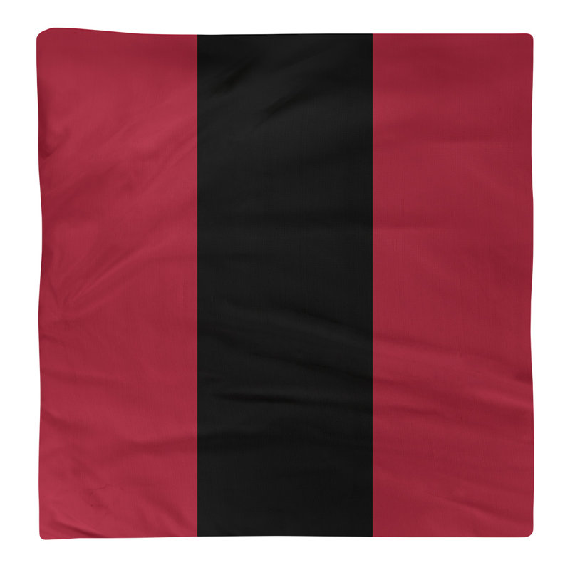 Serviette de coton 22 po arizona, Rouge Sedona / noir
