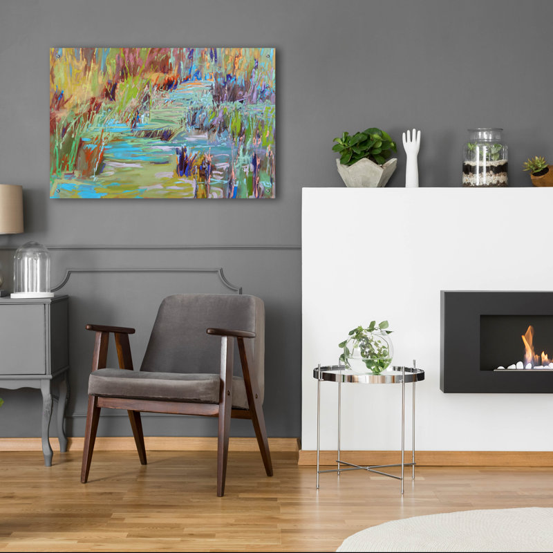 «Winding Through» par Jane Schmidt, H 24 po x l 36 po