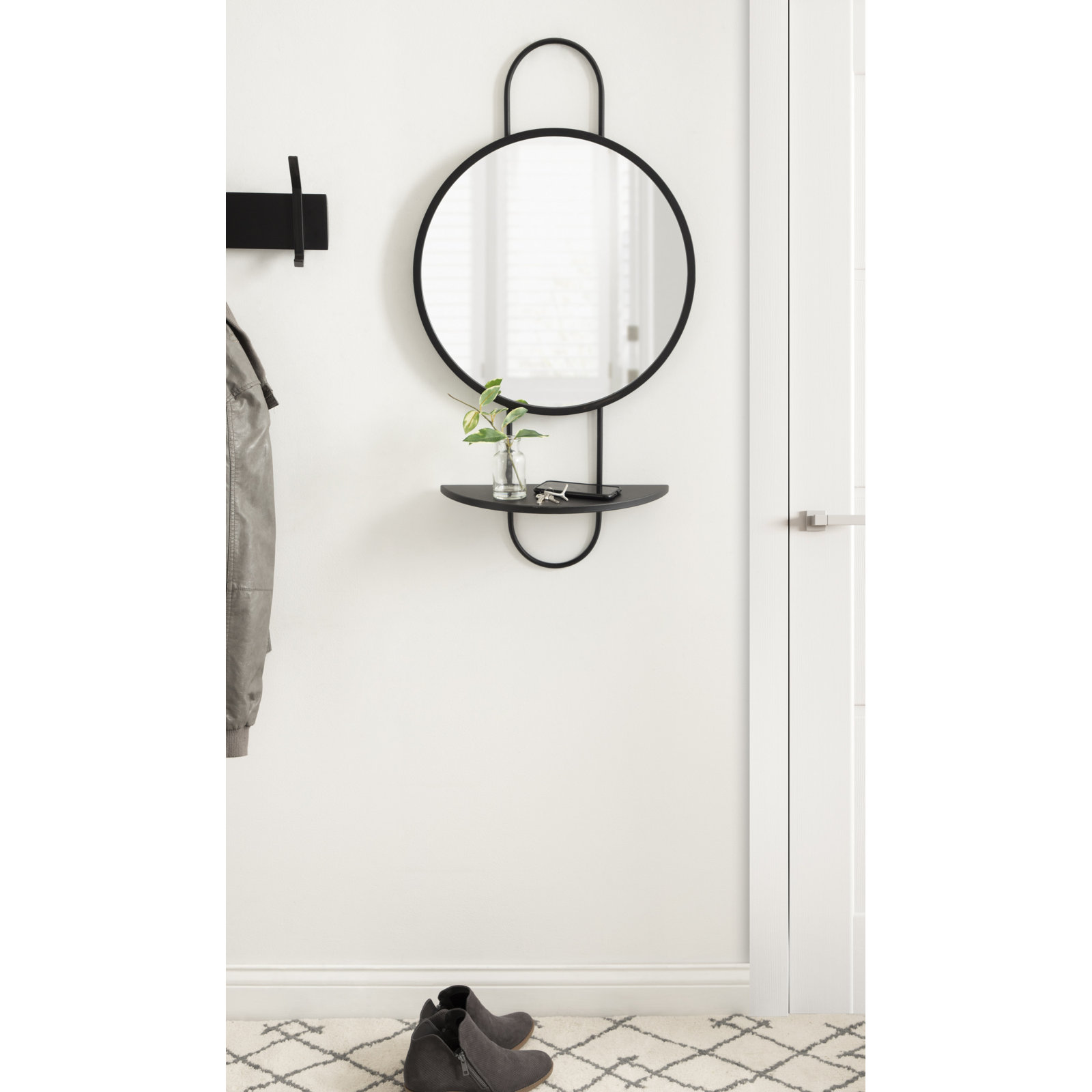 19" Accent Mirror, Black