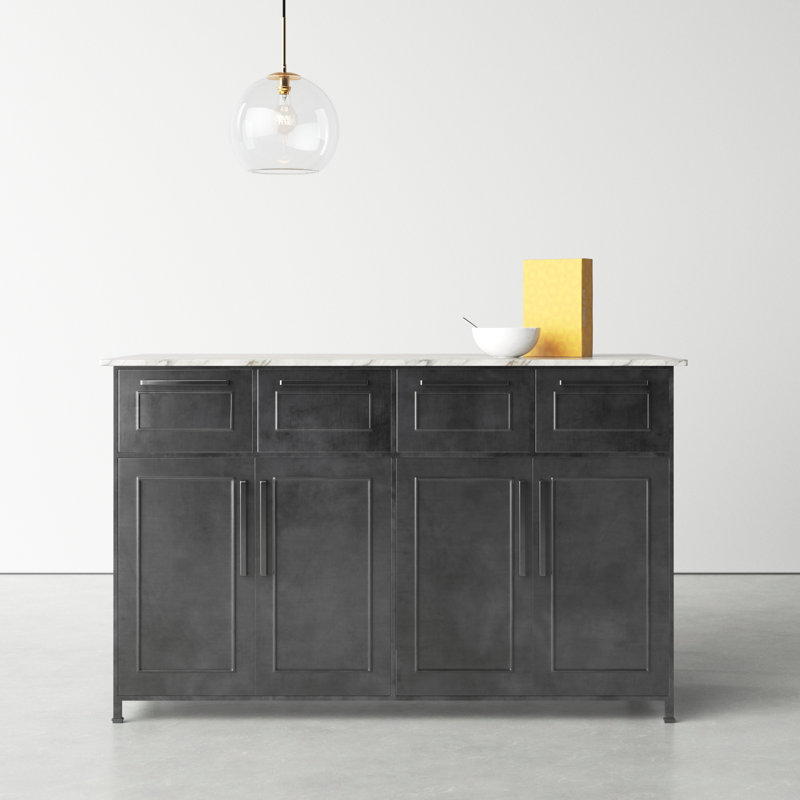 Lydia Marble Top Kitchen Island