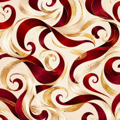 Peel and Stick Wallpaper Roll Removable Abstract luxury marble art marbling Red gold colors 3d 17.7"W x 118"H