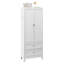 Armoire de rangement moderne en métal H 72 po | 2 tiroirs supplémentaires pour un rangement supplémentaire