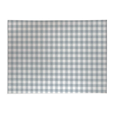 Proper Gingham Light Blue Indoor Doormat