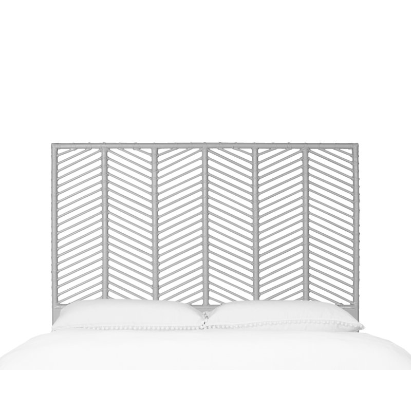 Liam Collection Bed, Full, Light Gray
