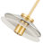 Verona 1-Light LED Cone Glass Pendant Light with Adjustable Height