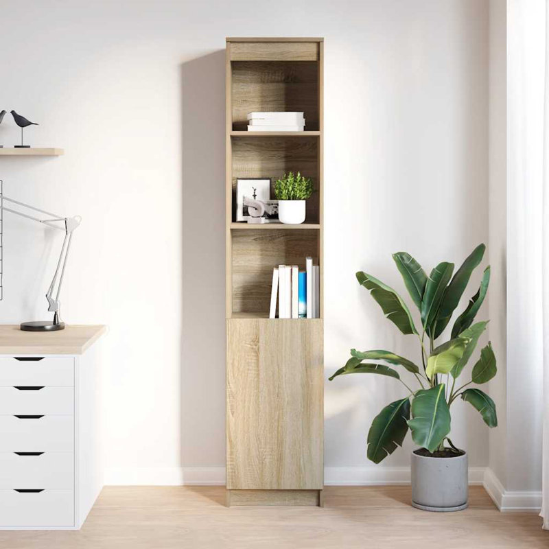 Highboard 37.5X35x180 Cm Engineered Wood, Sonoma Oak